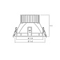 ART-R-154 LED светильник встраиваемый неповоротный  Downlight   -  Встраиваемые светильники 